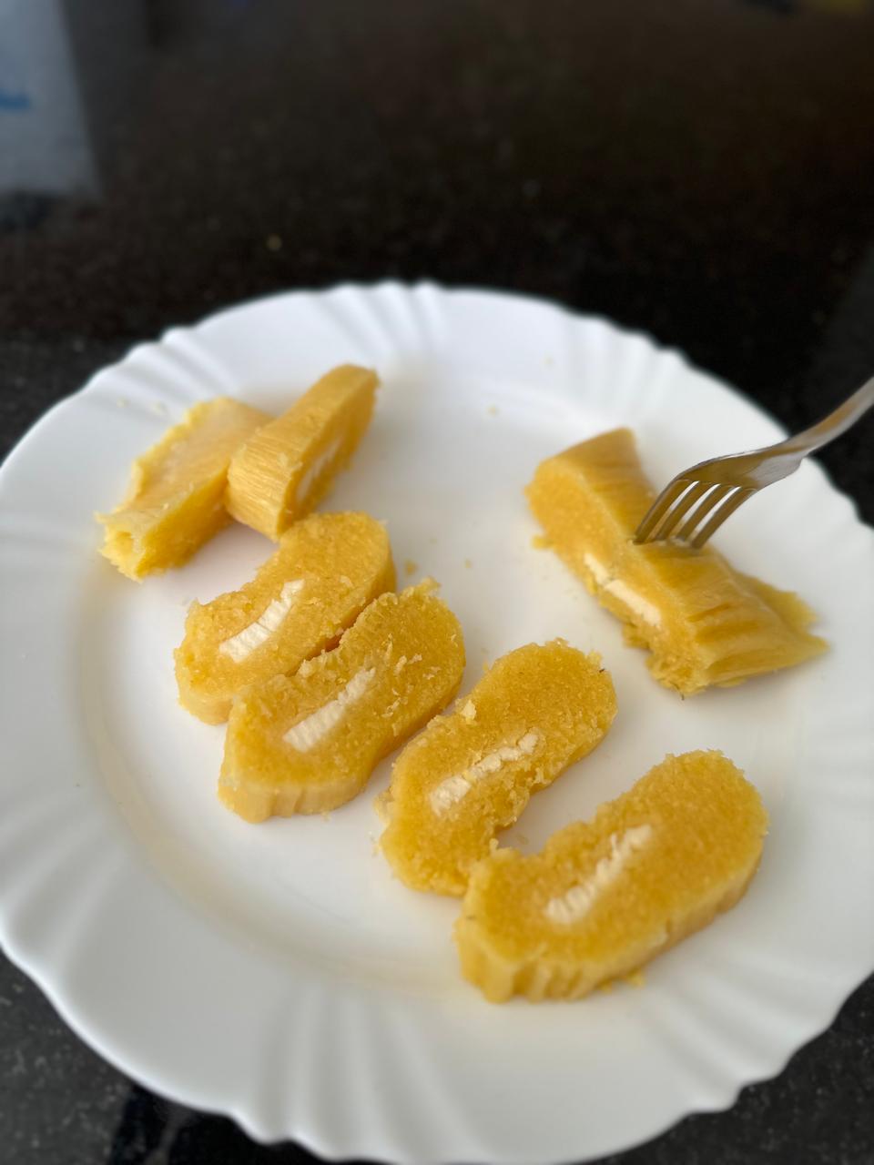 Pamonha toda picada